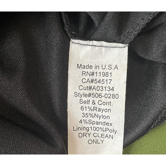 B44 Dressed Bailey Carlo Colorblock Ponte Shift Dress Black Green Blue White Sm - Picture 8 of 16